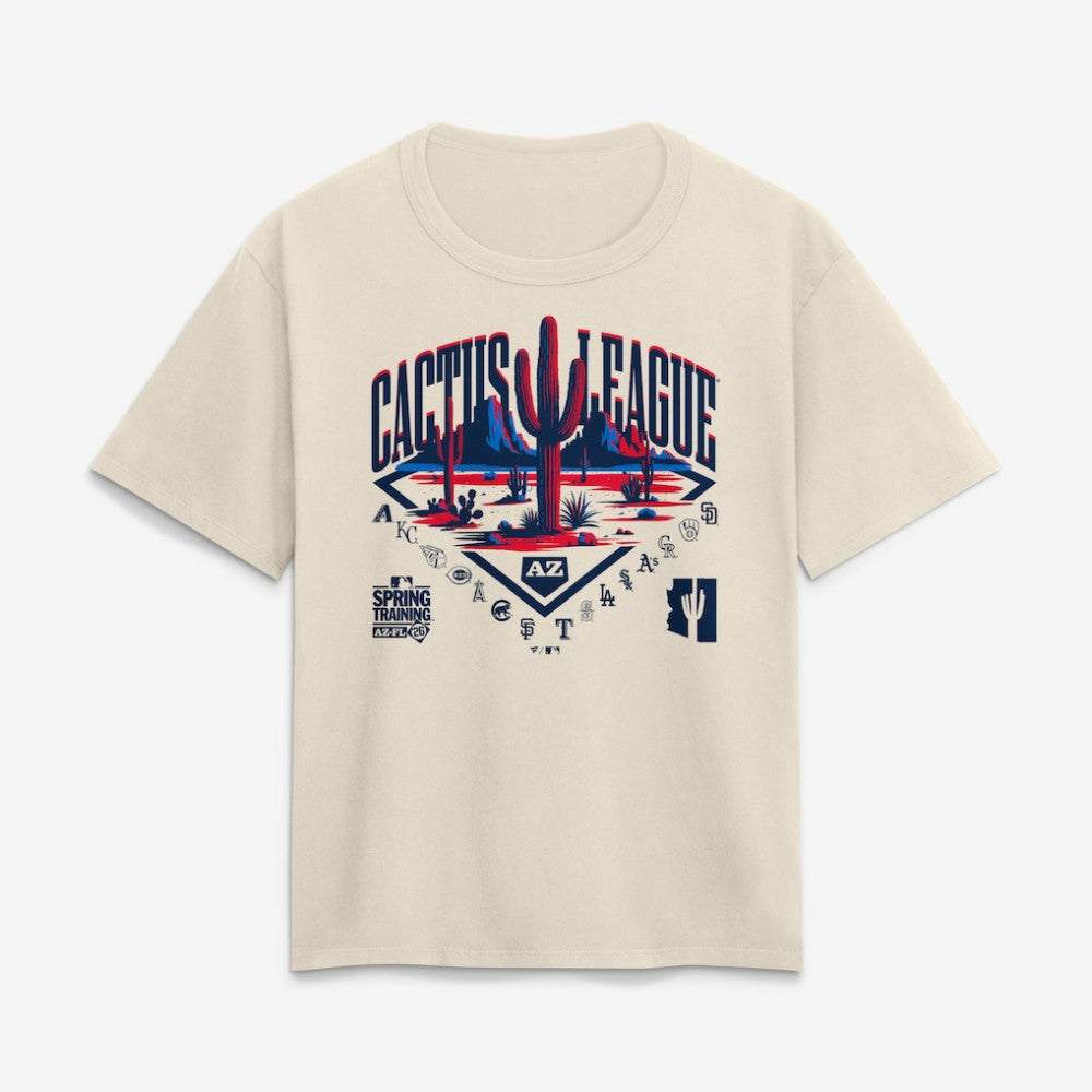 2026 Spring Training Cactus League Fanatics Women's Relaxed Hip Legacy T-Shirt - MLB T-shirts