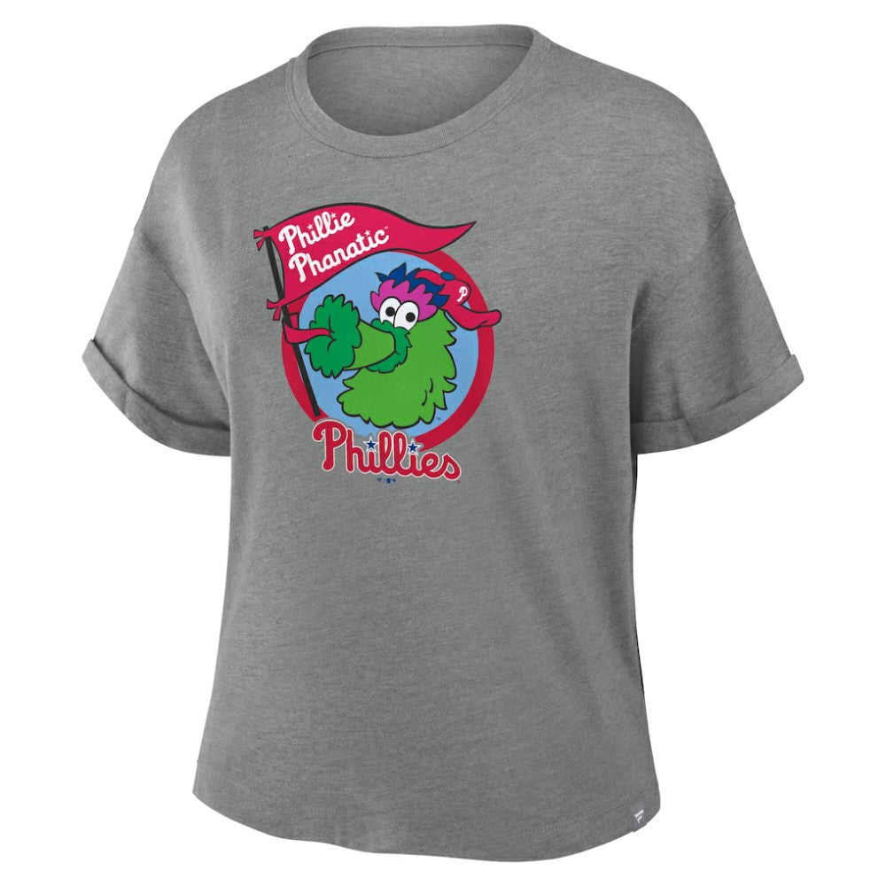 Philadelphia Phillies Fanatics Women's Tribute IYKYK Tri-Blend Boxy T-Shirt - MLB T-shirts