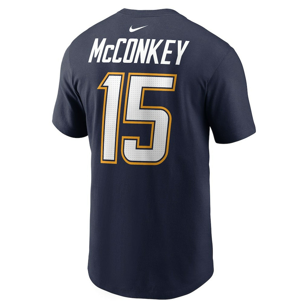 Los Angeles Chargers Ladd McConkey  Alternate Super Chargers Name & Number T-Shirt | NFL Outlet