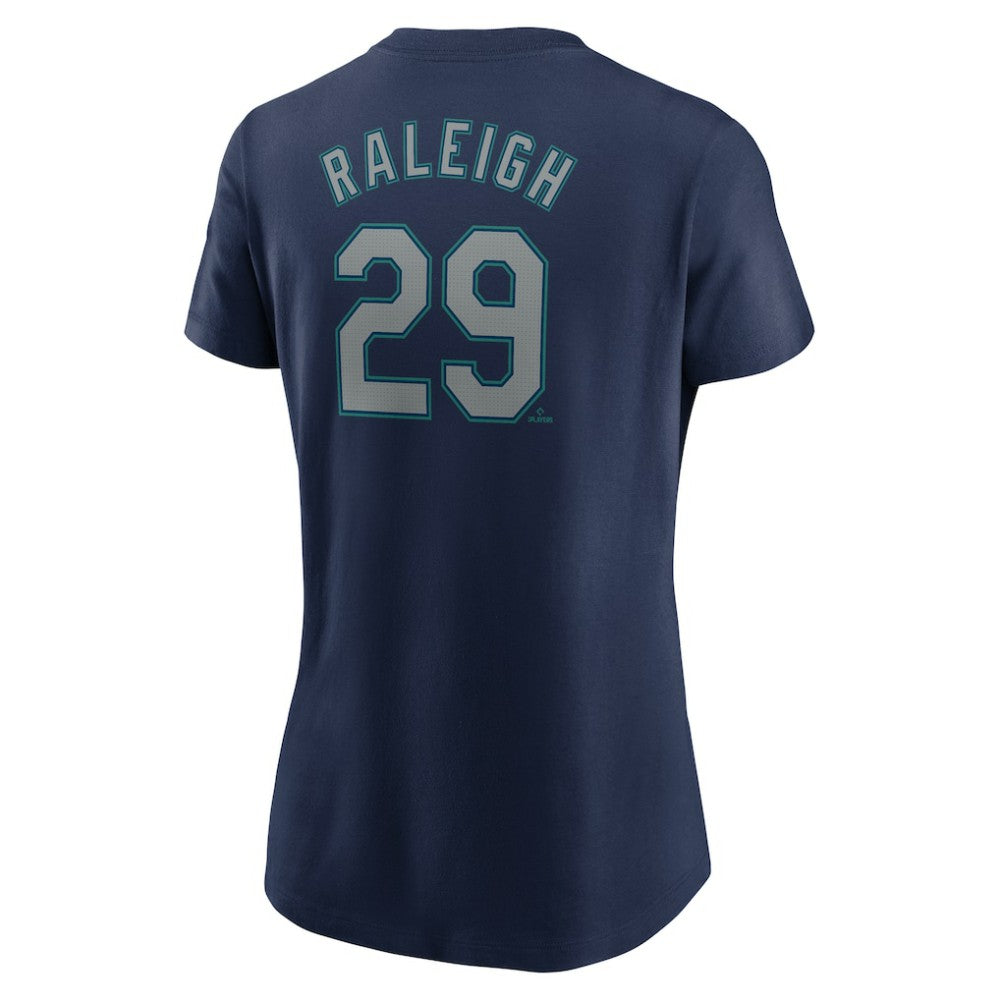 Cal Raleigh Seattle Mariners Nike Women's Cooperstown Collection Fuse Name & Number T-Shirt - MLB T-shirts