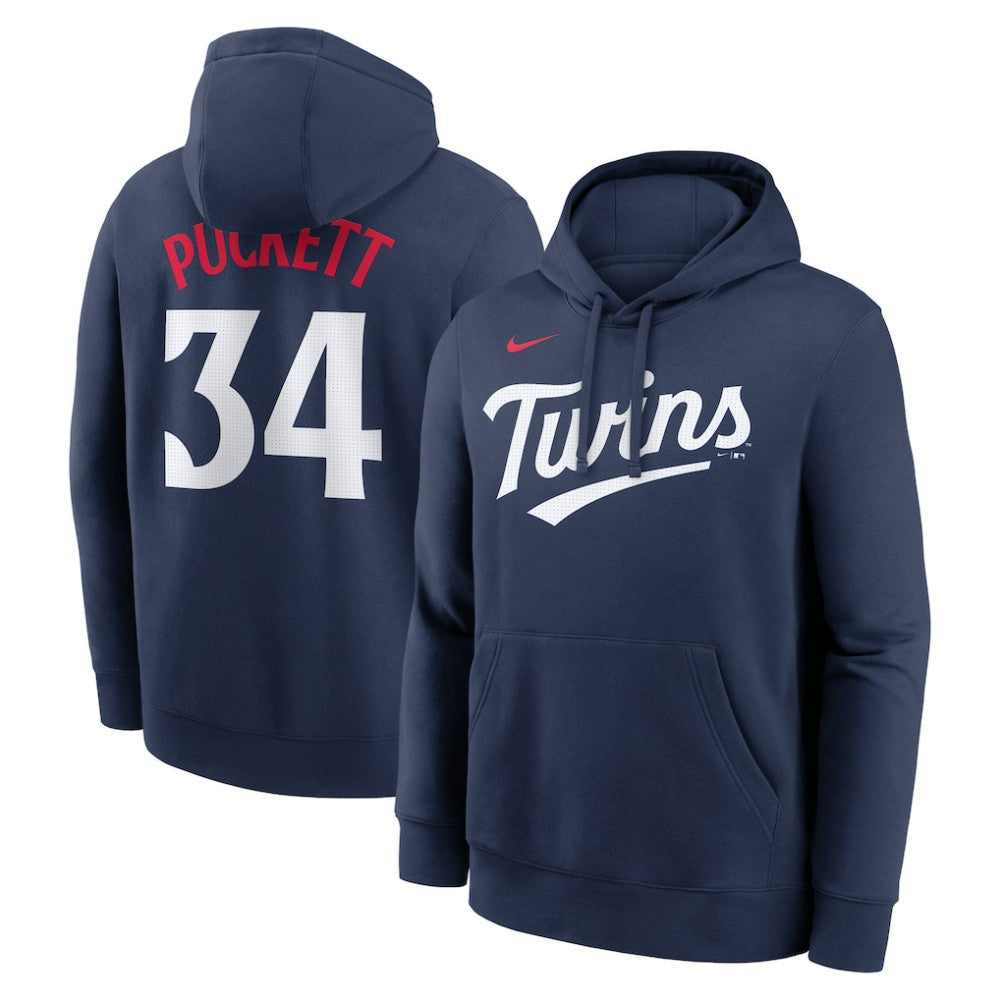 Kirby Puckett Minnesota Twins Nike Player Name & Number Club Pullover Hoodie - MLB Hoodies
