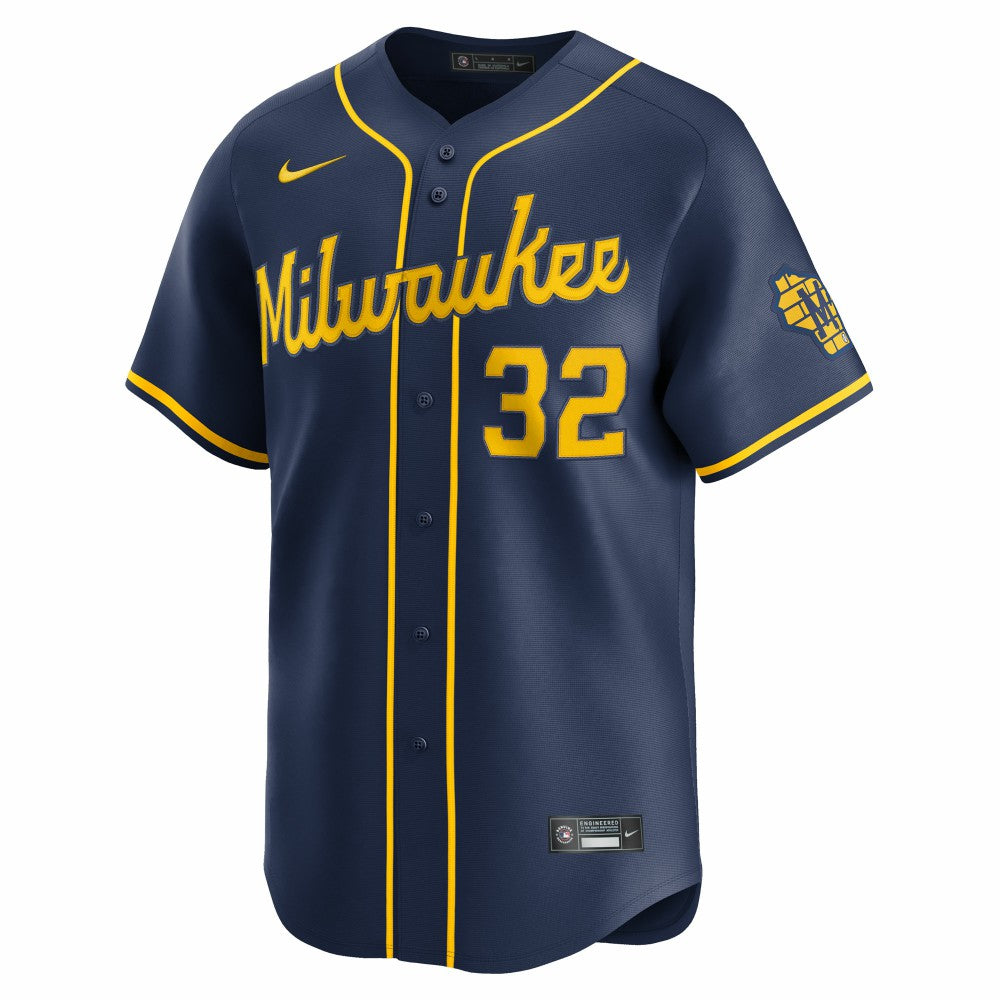 Jacob Misiorowski Milwaukee Brewers Nike Alternate Limited Jersey - MLB Jerseys