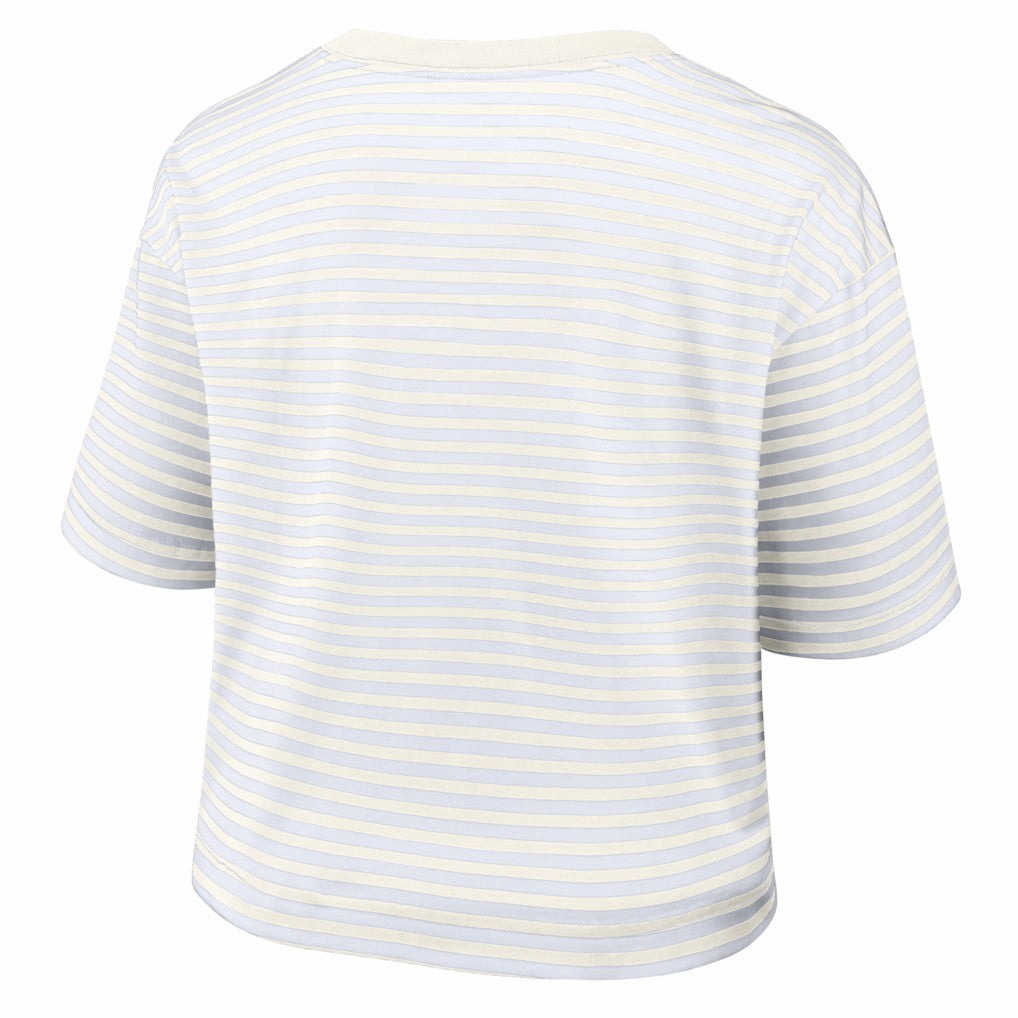 Washington Commanders Women's Striped Cropped T-Shirt | NFL Outlet