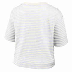 Washington Commanders Women's Striped Cropped T-Shirt | NFL Outlet