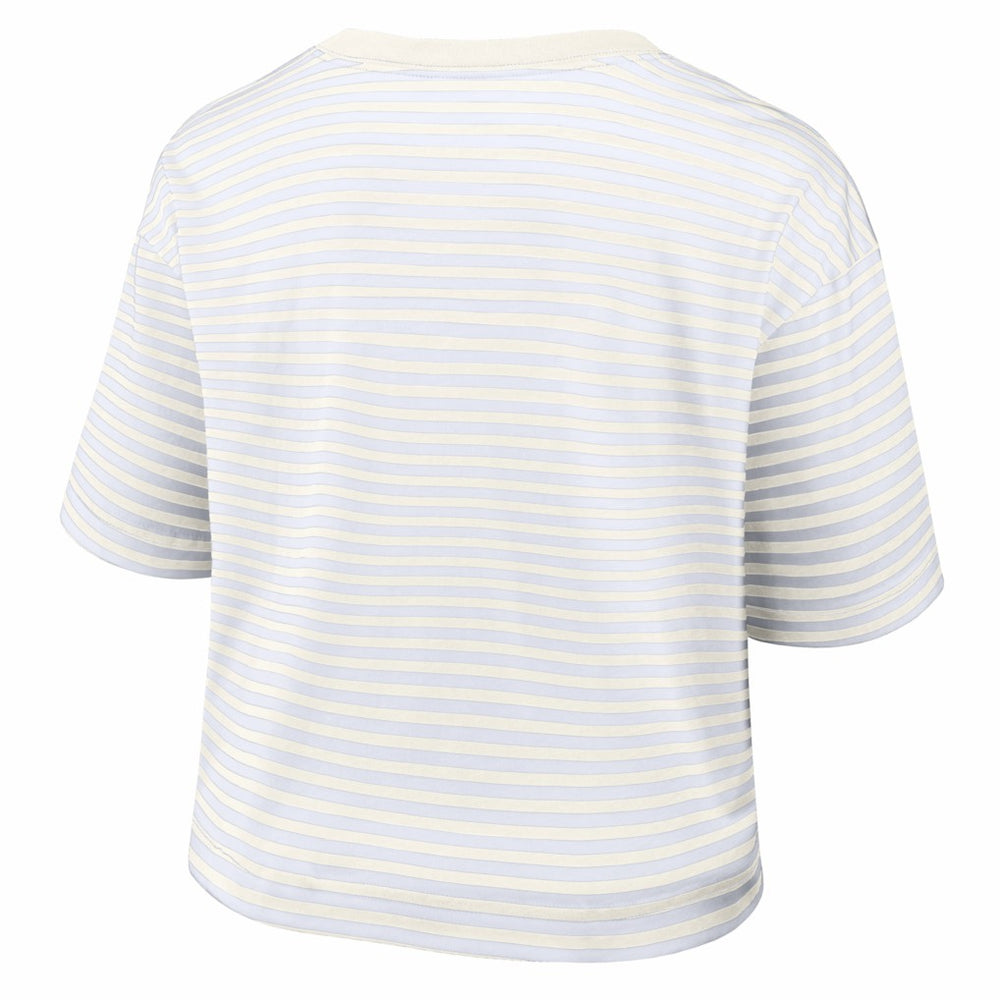 Kansas City Chiefs Women's Striped Cropped T-Shirt | NFL US