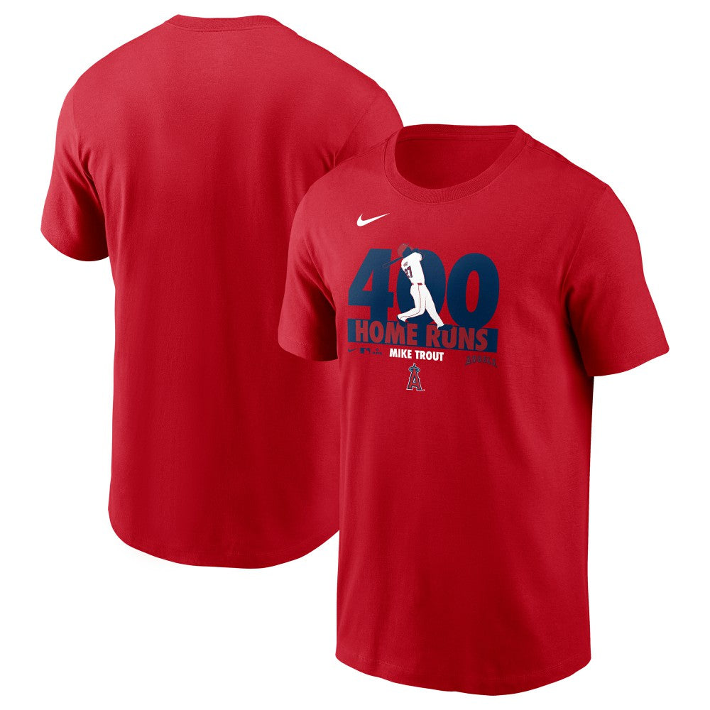 Mike Trout Los Angeles Angels Nike 400 Career Home Runs T-Shirt - MLB T-shirts