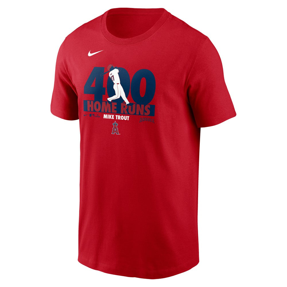 Mike Trout Los Angeles Angels Nike 400 Career Home Runs T-Shirt - MLB T-shirts