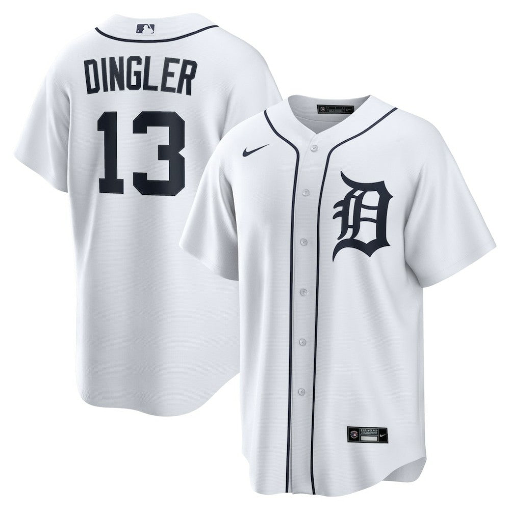 Dillon Dingler Detroit Tigers Nike Home Replica Jersey - MLB Jerseys
