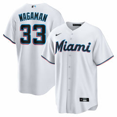Eric Wagaman Miami Marlins Nike Home Replica Jersey - MLB Jerseys