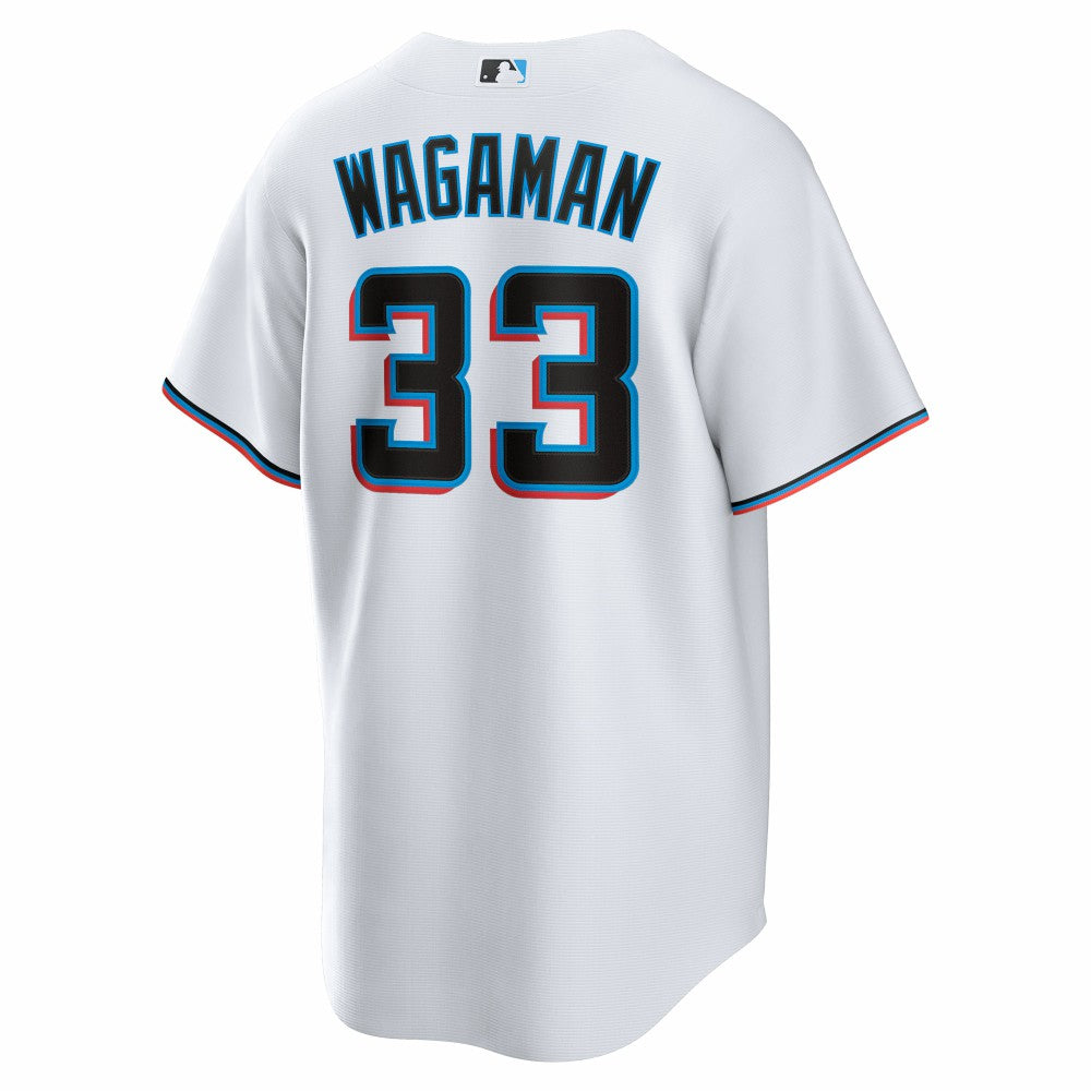 Eric Wagaman Miami Marlins Nike Home Replica Jersey - MLB Jerseys