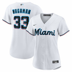 Eric Wagaman Miami Marlins Nike Women's Home Replica Jersey - MLB Jerseys