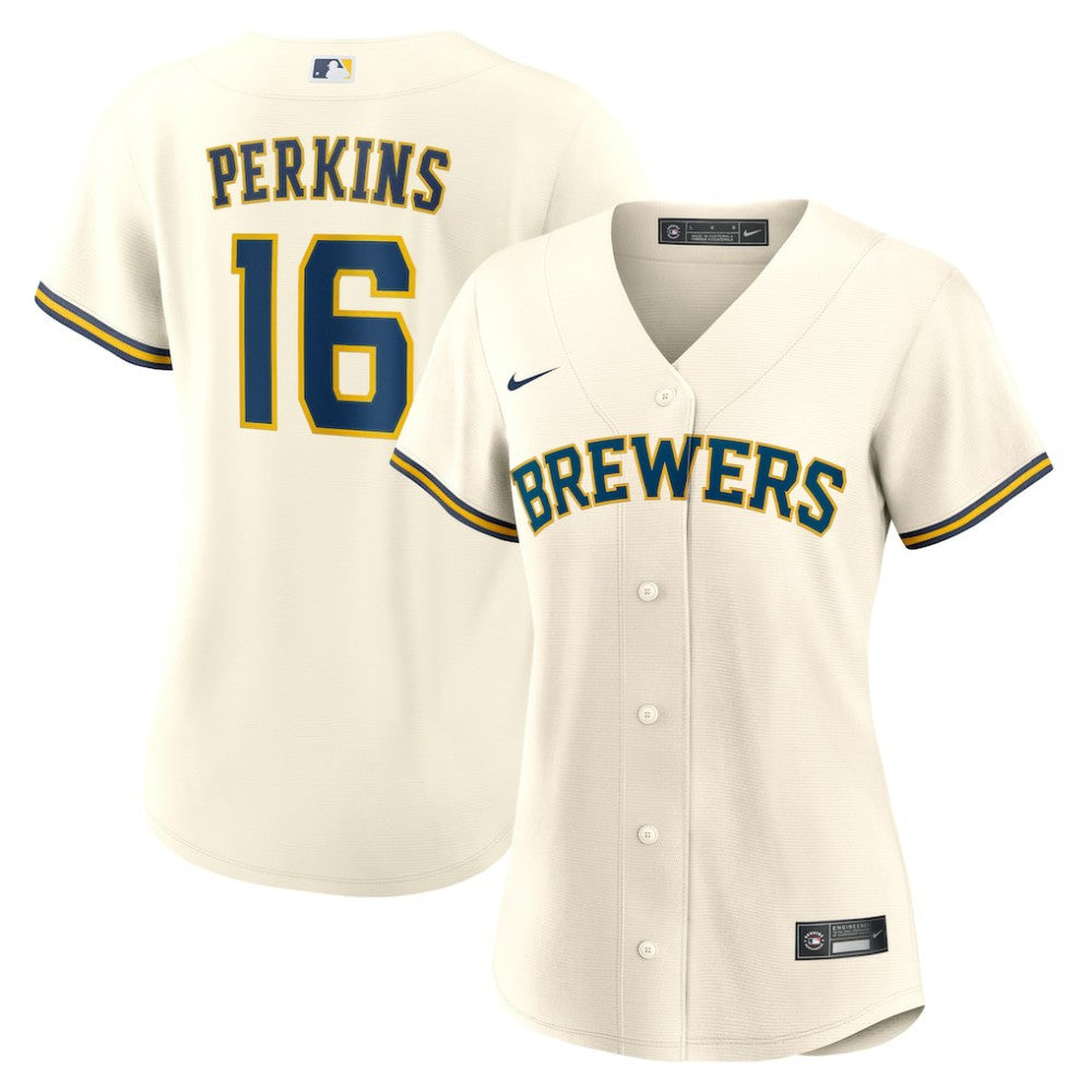 Blake Perkins Milwaukee Brewers Nike Women's Home Replica Jersey - MLB Jerseys