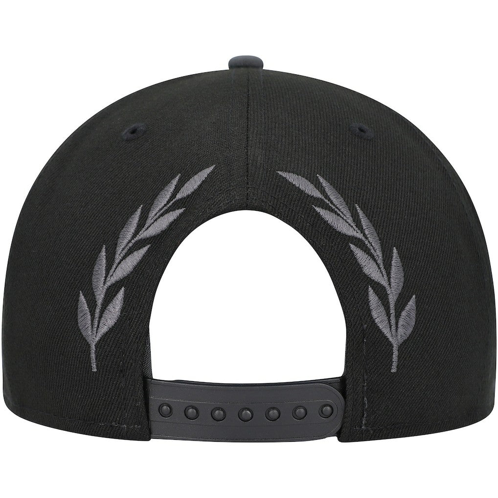 Black Brooklyn Nets Back Laurels 9FIFTY Snapback Hat | NBA