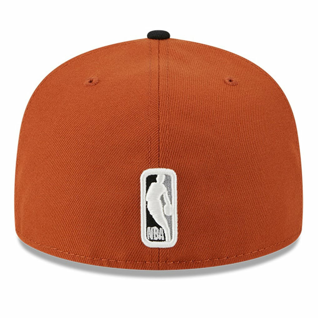 Rust/Black Brooklyn Nets Two-Tone 59FIFTY Fitted Hat | NBA
