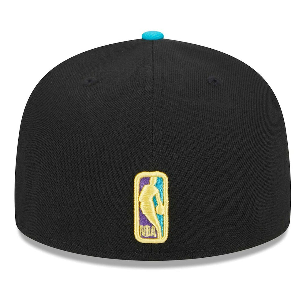 Black/Turquoise Brooklyn Nets Arcade Scheme 59FIFTY Fitted Hat | NBA