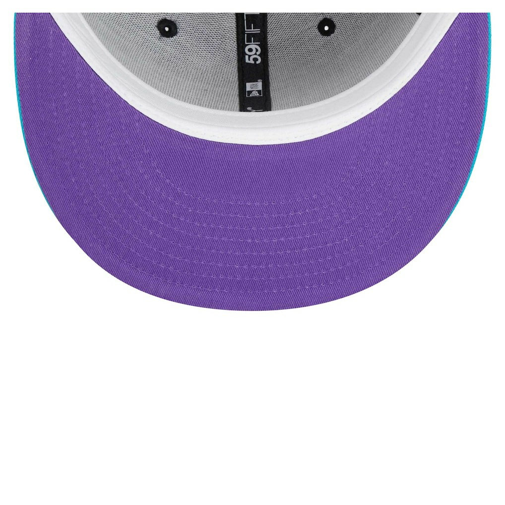 Black/Turquoise Brooklyn Nets Arcade Scheme 59FIFTY Fitted Hat | NBA