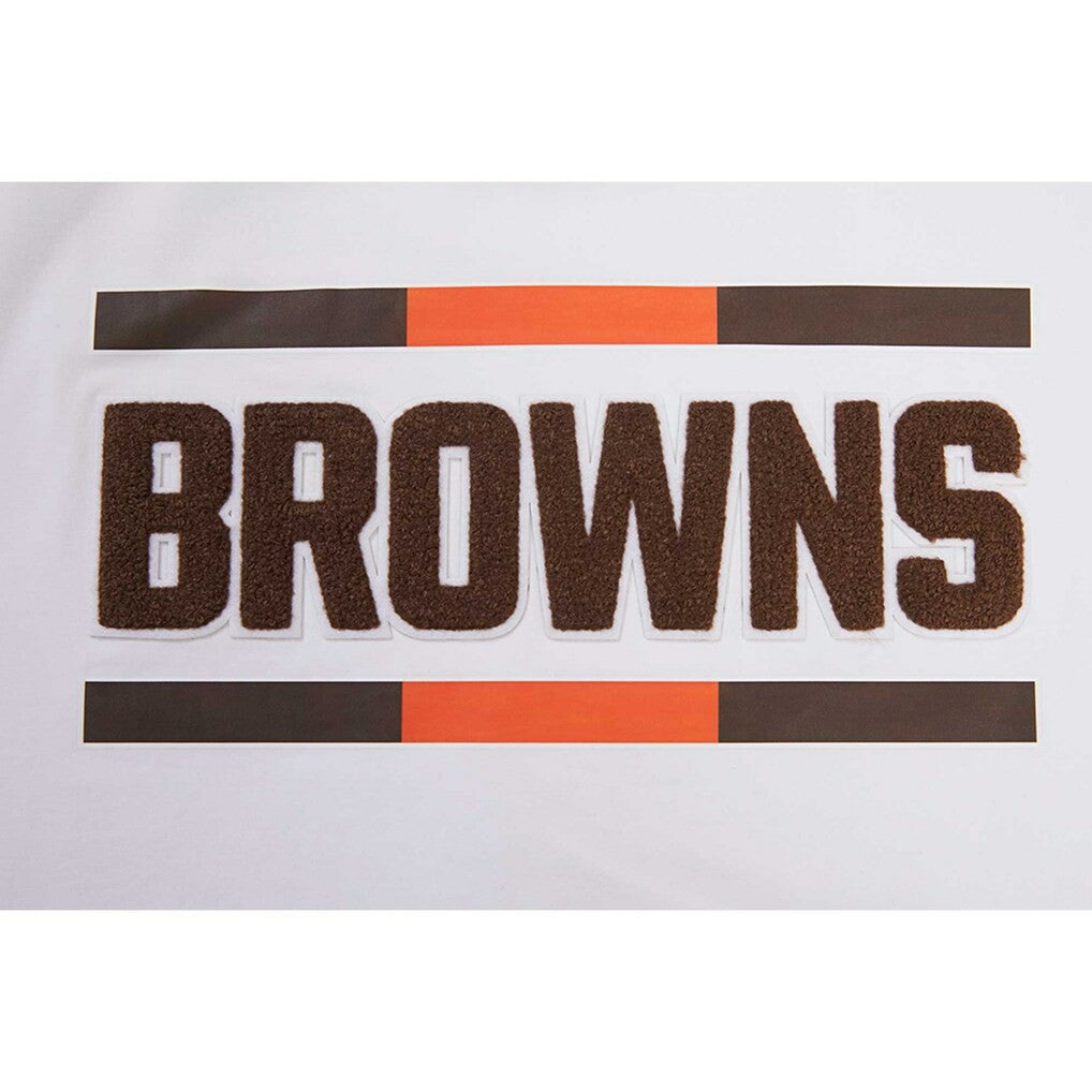 Cleveland Browns Pro Standard Women's New Helmet Capsule Cropped T-Shirt | NFL New