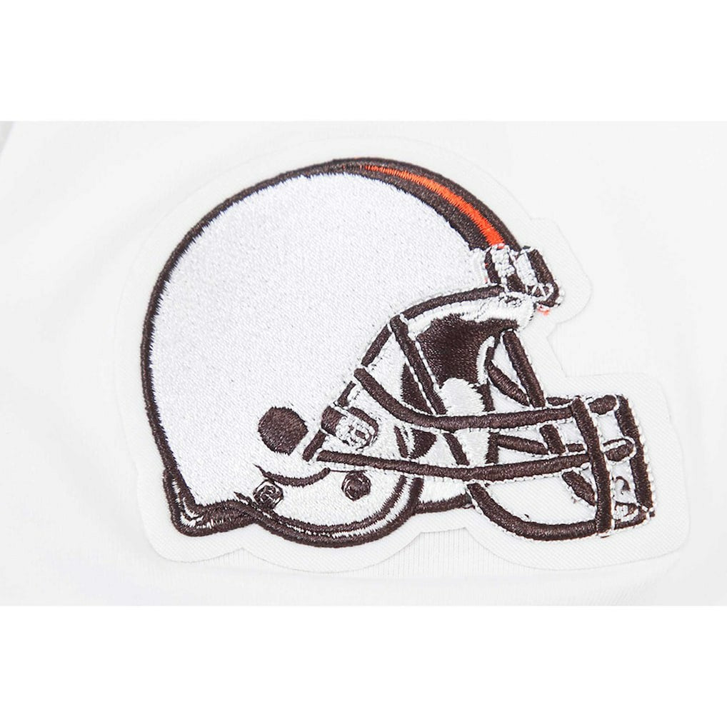 Cleveland Browns Pro Standard Women's New Helmet Capsule Cropped T-Shirt | NFL New