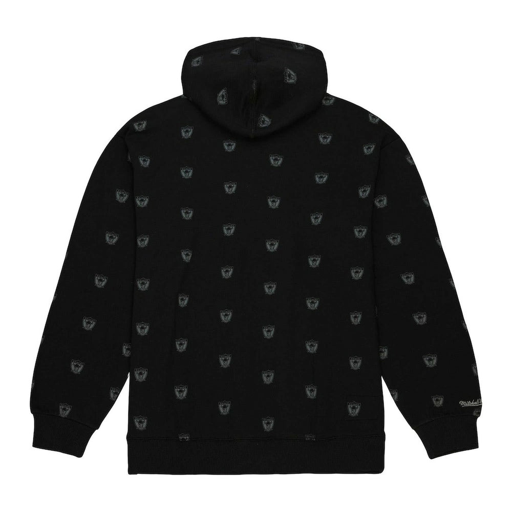 Las Vegas Raiders Allover Print Fleece Pullover Hoodie | NFL Outlet