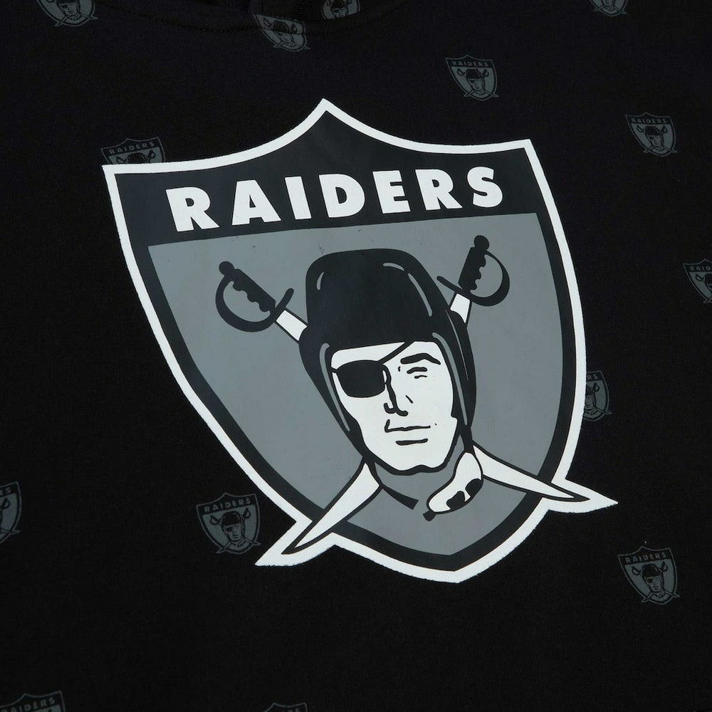 Las Vegas Raiders Allover Print Fleece Pullover Hoodie | NFL Outlet