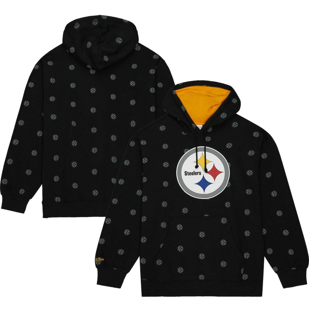 Pittsburgh Steelers Allover Print Fleece Pullover Hoodie | NFL Hot