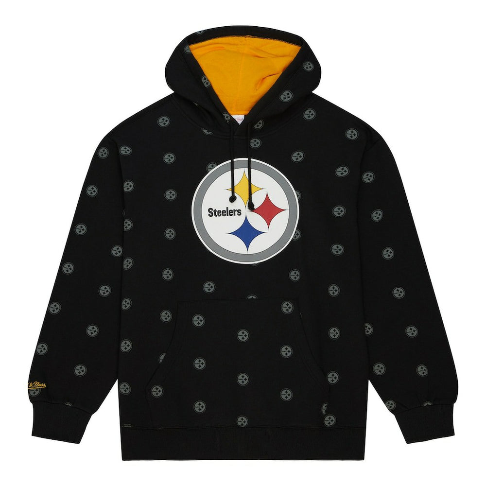Pittsburgh Steelers Allover Print Fleece Pullover Hoodie | NFL Hot