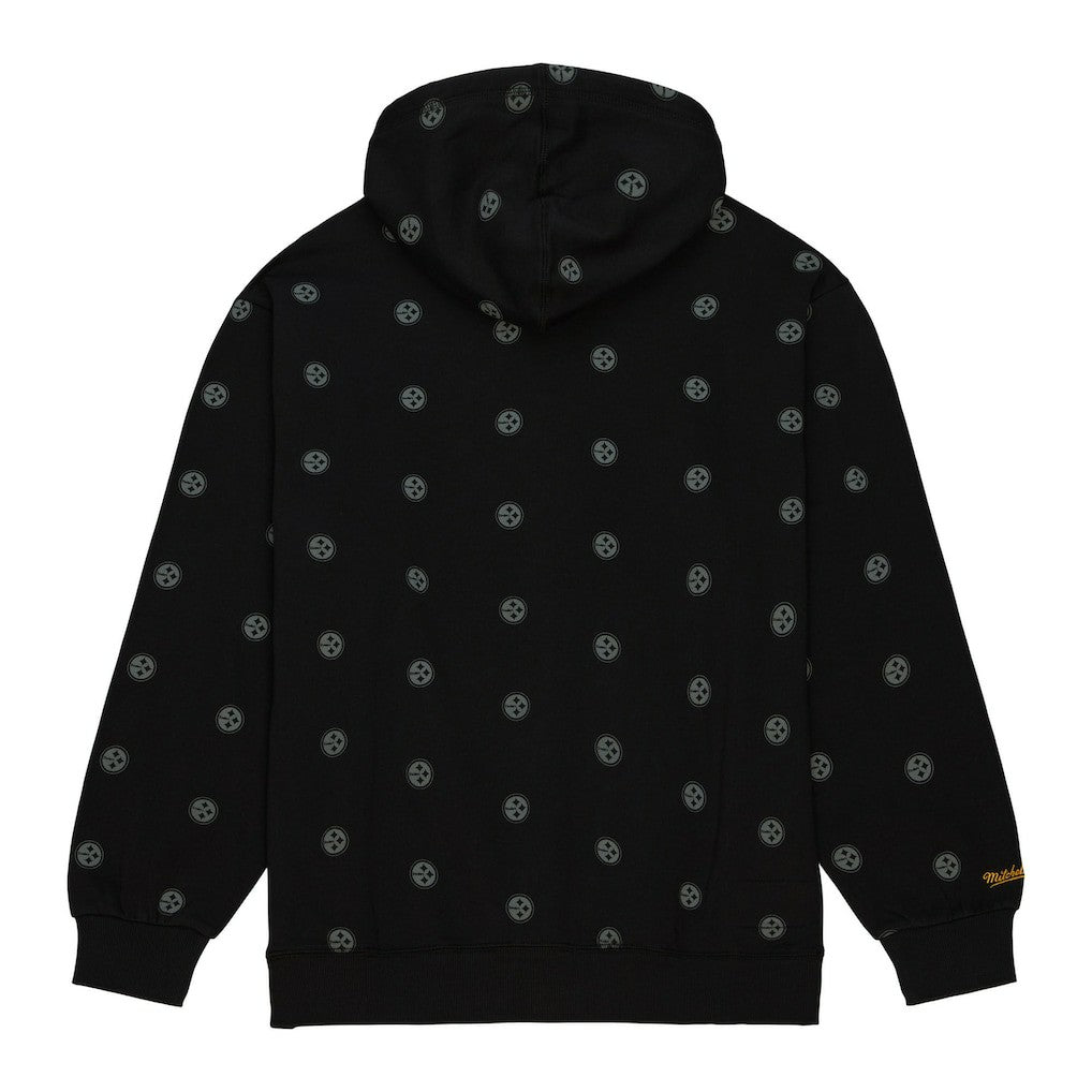 Pittsburgh Steelers Allover Print Fleece Pullover Hoodie | NFL Hot