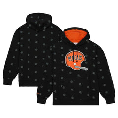Cincinnati Bengals Allover Print Fleece Pullover Hoodie | NFL New