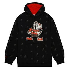 Cleveland Browns Allover Print Fleece Pullover Hoodie | NFL New
