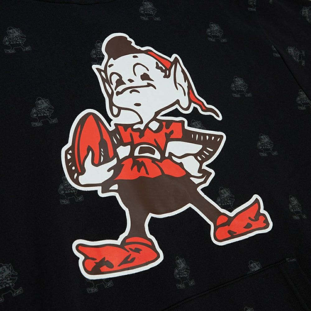 Cleveland Browns Allover Print Fleece Pullover Hoodie | NFL New