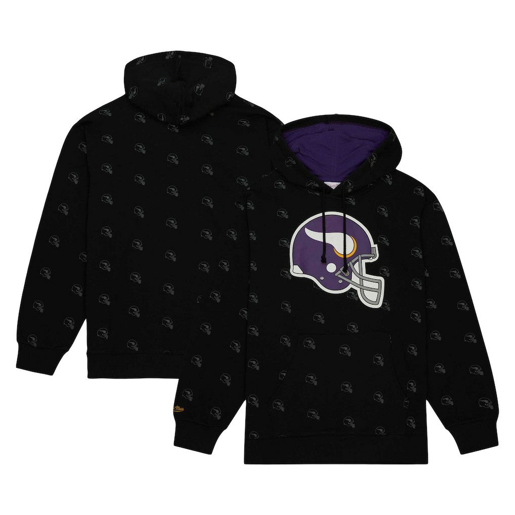 Minnesota Vikings Allover Print Fleece Pullover Hoodie | NFL Near me