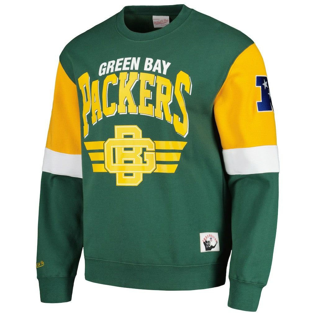 Green Bay Packers Gridiron Classics Allover 3.0 Pullover Sweatshirt | NFL Online