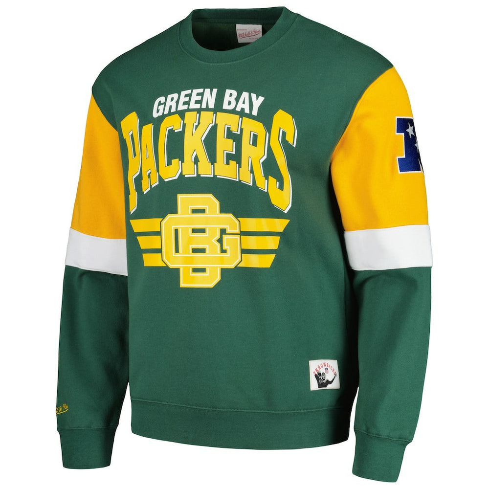 Green Bay Packers Gridiron Classics Allover 3.0 Pullover Sweatshirt | NFL Online