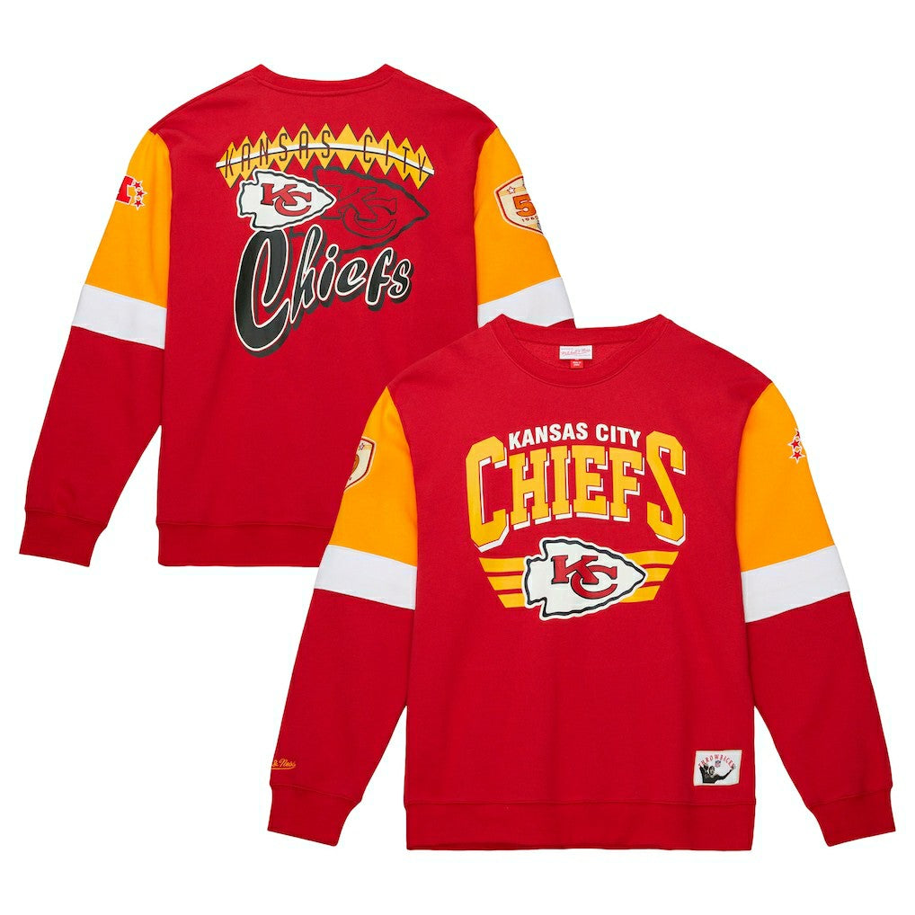 Kansas City Chiefs Gridiron Classics Allover 3.0 Pullover Sweatshirt | NFL Sale