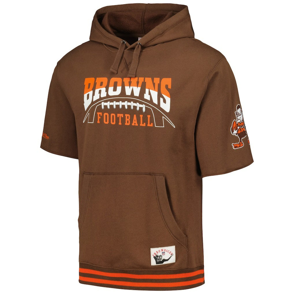 Cleveland Browns Pre-Game Short Sleeve Pullover Hoodie | NFL Online