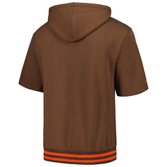 Cleveland Browns Pre-Game Short Sleeve Pullover Hoodie | NFL Online