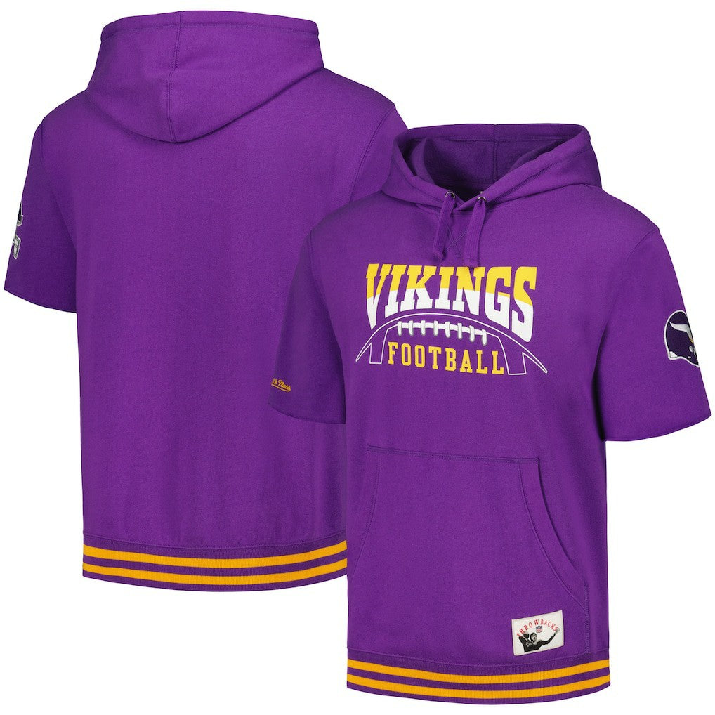 Minnesota Vikings Pre-Game Short Sleeve Pullover Hoodie | NFL Near me