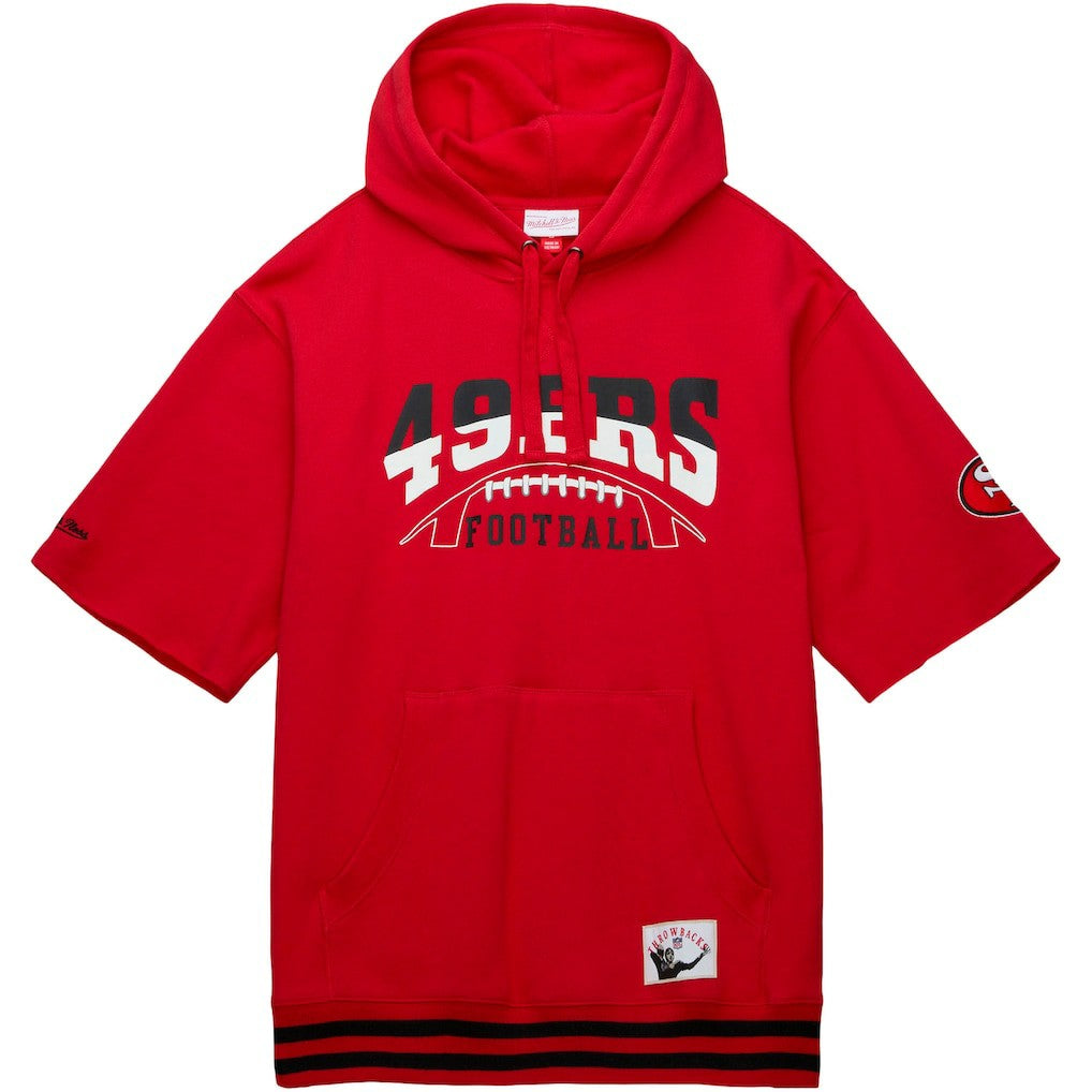 San Francisco 49ers Pre-Game Short Sleeve Pullover Hoodie | NFL Online