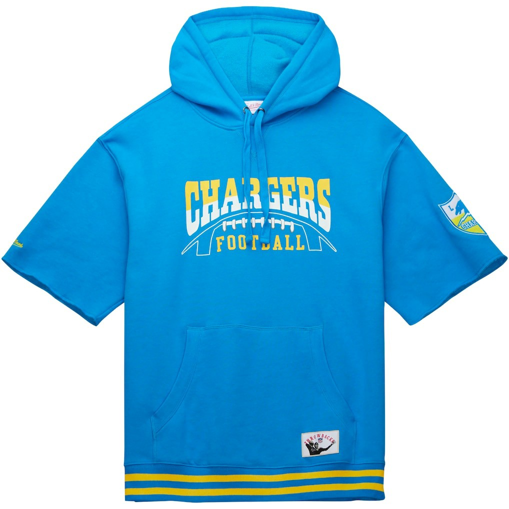 Los Angeles Chargers Pre-Game Short Sleeve Pullover Hoodie | NFL Discount
