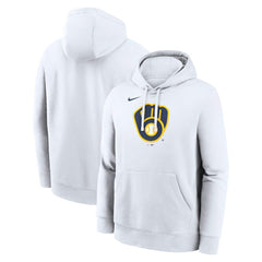 Milwaukee Brewers Nike Logo Club Hoodie - MLB Hoodies