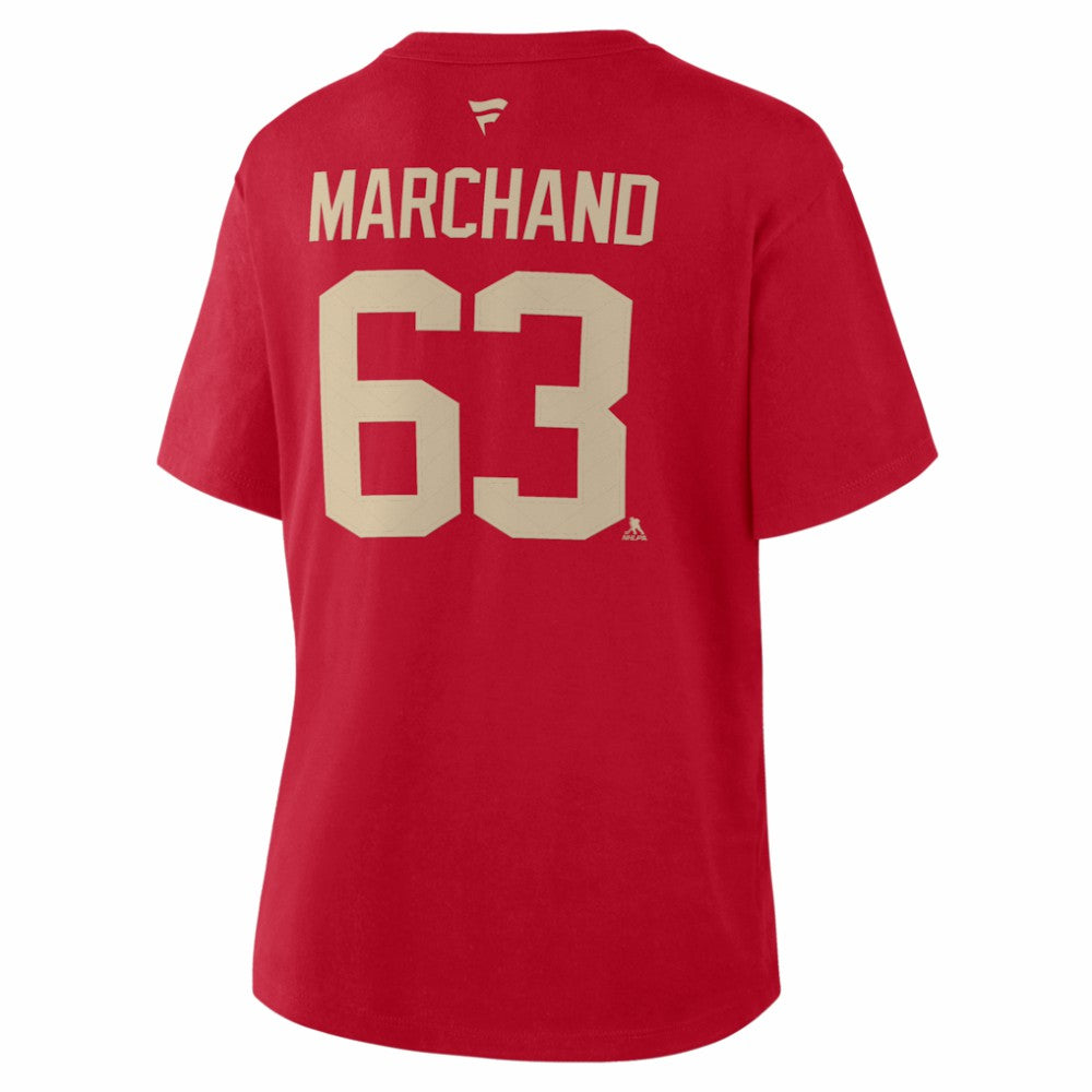 Brad Marchand Florida Panthers Fanatics Women's 2026 NHL Winter Classic Authentic Stack Name & Number T-Shirt -  NHL T-shirts