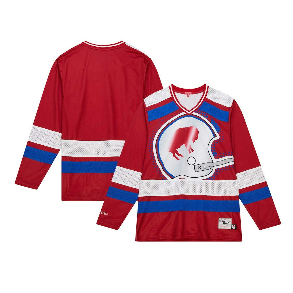 Buffalo Bills Women's Big Face 7.0 Long Sleeve Jersey T-Shirt | NFL New