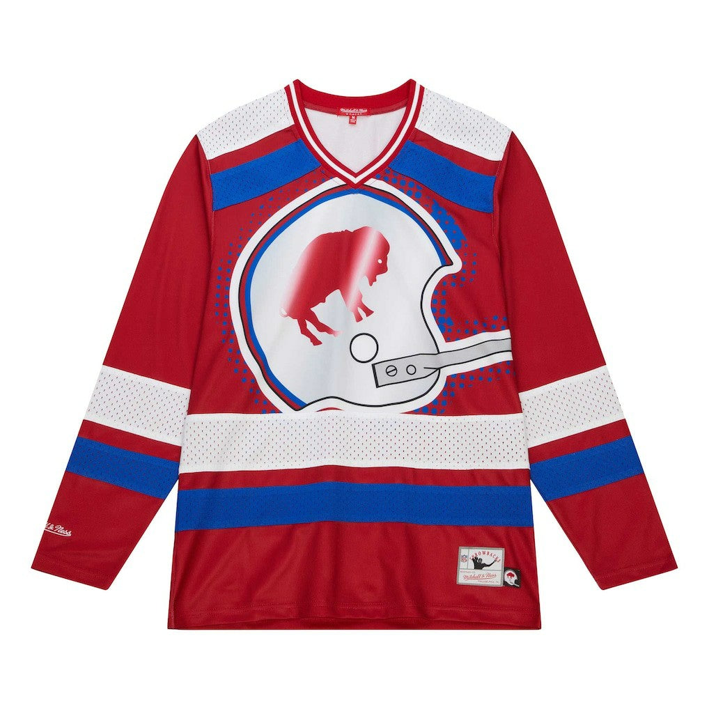 Buffalo Bills Women's Big Face 7.0 Long Sleeve Jersey T-Shirt | NFL New