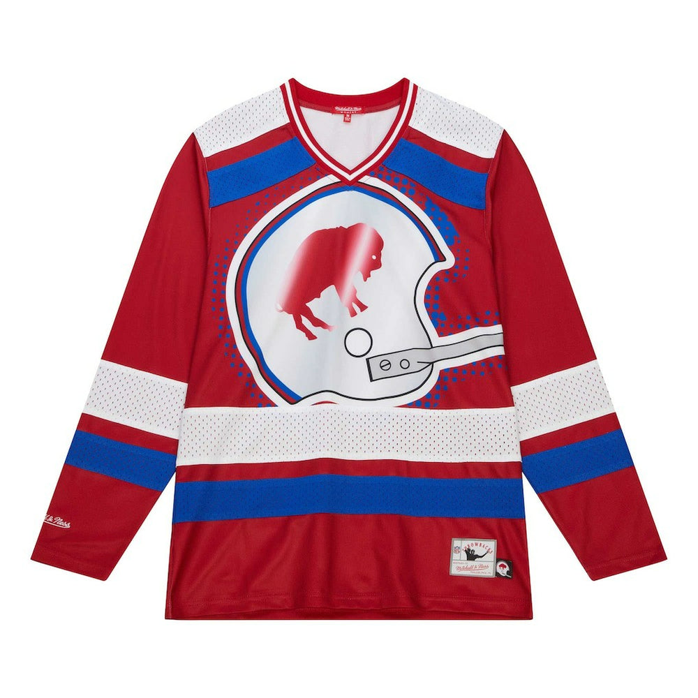 Buffalo Bills Women's Big Face 7.0 Long Sleeve Jersey T-Shirt | NFL New