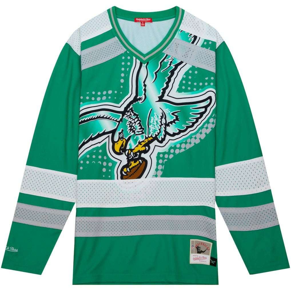 Philadelphia Eagles Women's Big Face 7.0 Long Sleeve Jersey T-Shirt | NFL On sale