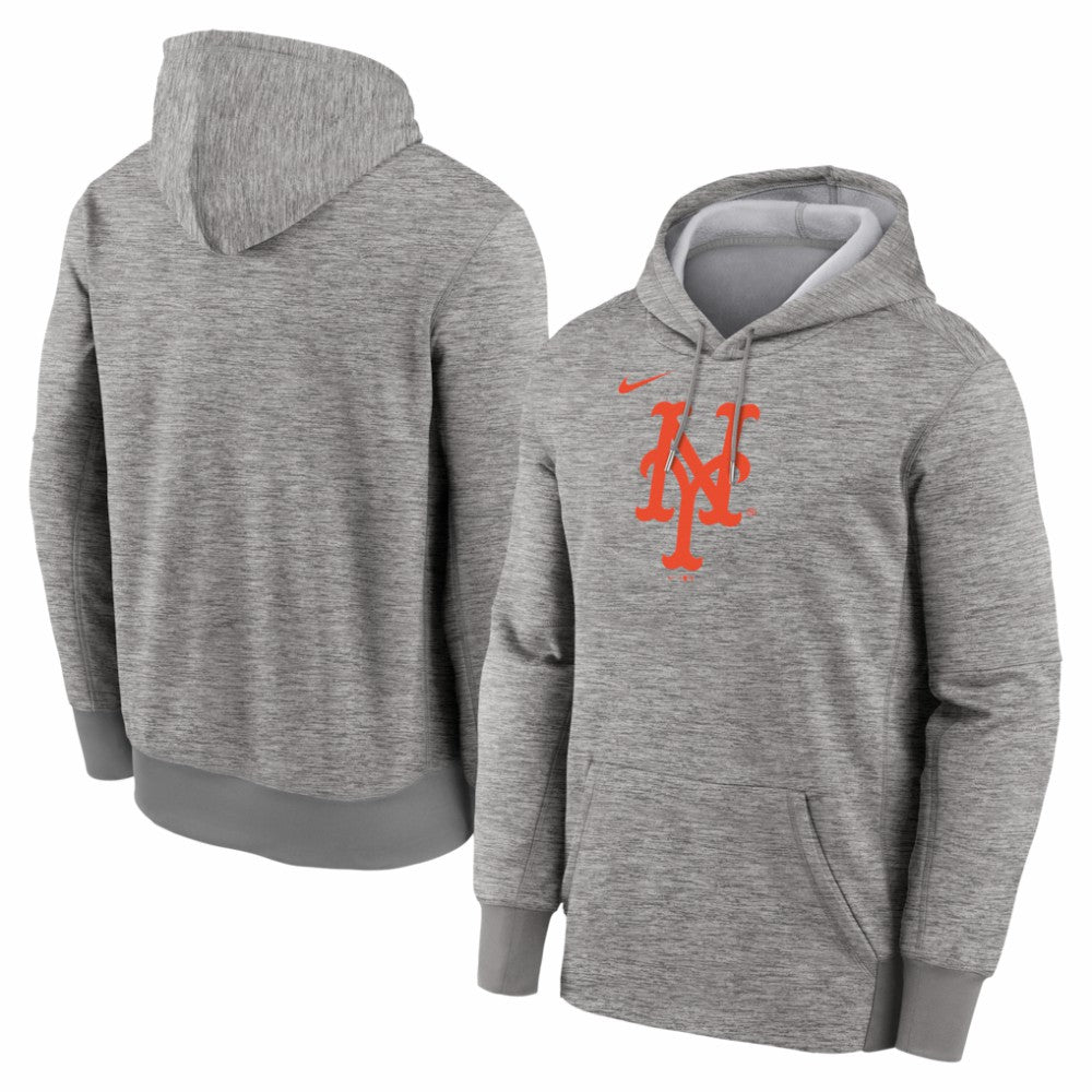 New York Mets Nike Primary Logo Therma Hoodie - MLB Hoodies