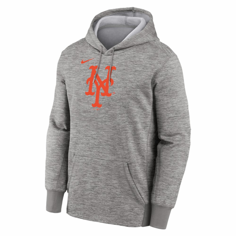 New York Mets Nike Primary Logo Therma Hoodie - MLB Hoodies