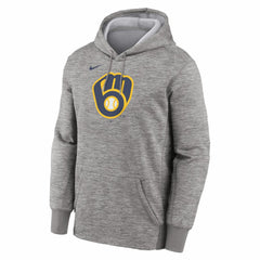 Milwaukee Brewers Nike Primary Logo Therma Hoodie - MLB Hoodies