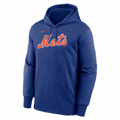 New York Mets Nike Primary Wordmark Therma Hoodie - MLB Hoodies