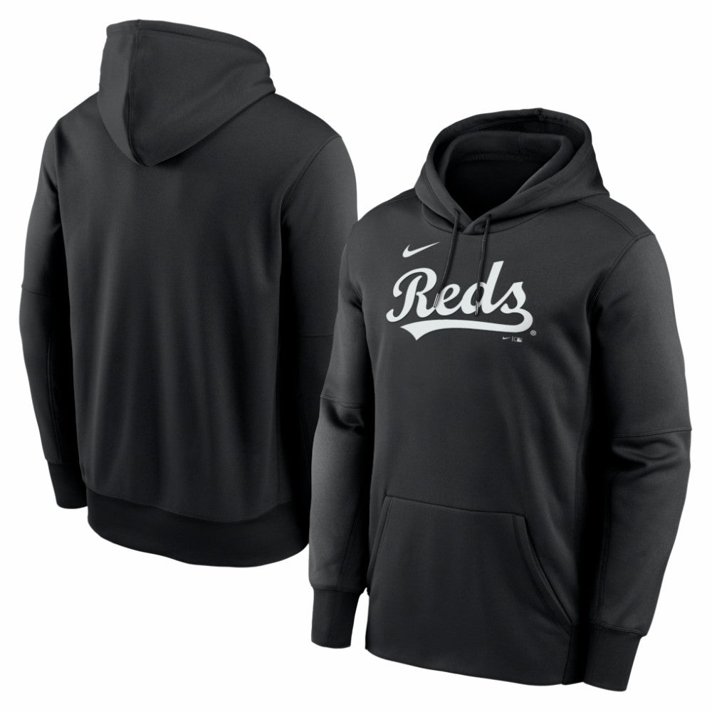 Cincinnati Reds Nike Primary Wordmark Therma Hoodie - MLB Hoodies